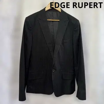 EDGE RUPER 블랙 핀스트라이프 수트