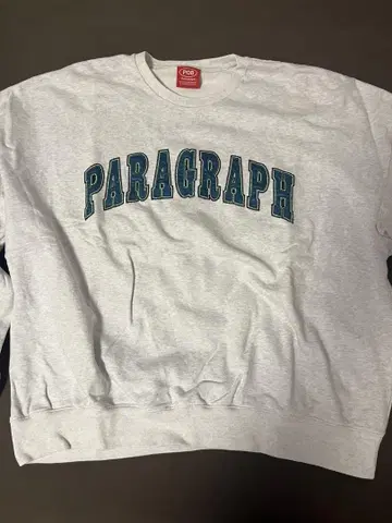 PARAGRAPH 그레이 크루넥 맨투맨
