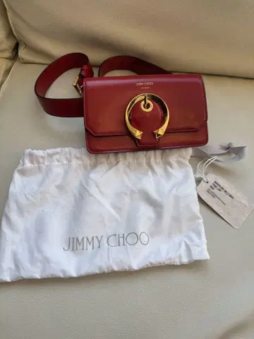 새상품 미사용 JIMMY CHOO 빨간색 숄더백