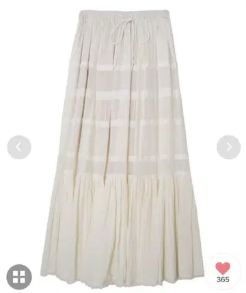 MEDI INDIA COTTON TIRED SKIRT S 사이즈