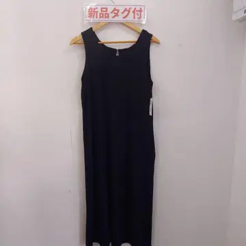 택 포함 새상품 블랙 슬리브리스 원피스