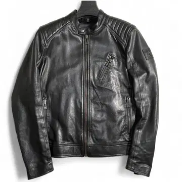 Belstaff 가죽 자켓 그레인 램스킨 V Racer