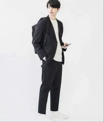 즉시 완판 아이템 쉽스 셋업 블랙 캐주얼 수트