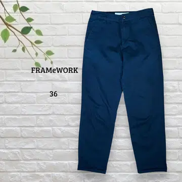 프레임워크 FRAMeWORK 여성용 팬츠 면 100 네이비