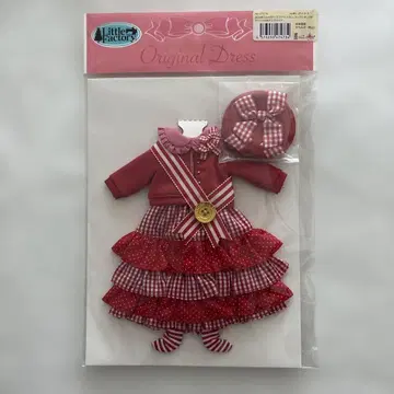 미개봉 리카짱 캐슬 22cm 빨간색 카메라 드레스 세트