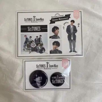 SixTONES 1st Anniversary 캔뱃지 스티커 세트