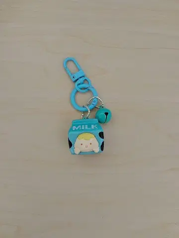 밀크팩 모양 키링
