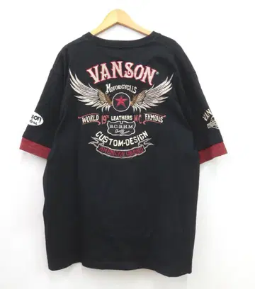 VANSON 반팔 티셔츠 플라잉 스타 자수