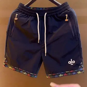 alo 네이비 숏 팬츠