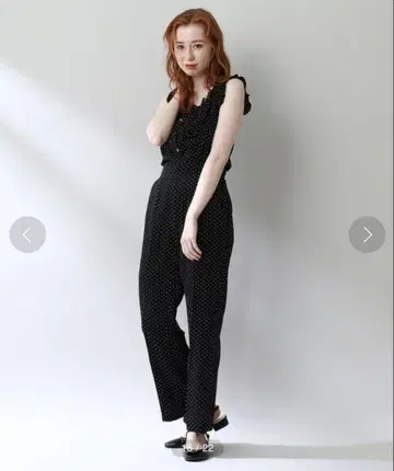 deicy 도트 프릴 셋업 팬츠만