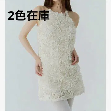 eimy istoire 볼륨 플라워 모티브 아메슬리 원피스