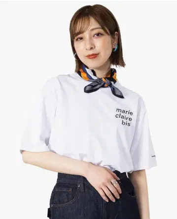 마리끌레르 반팔 티셔츠 땀 얼룩 방지 크루넥 라운드 슬릿 속건성 소재