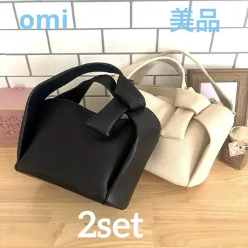 "새상품급" Omi 씨 콜라보 손잡이 리본 매듭 숄더 2개 세트 판매