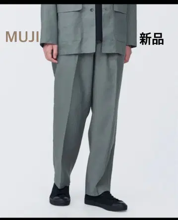 [새 상품] MUJI 헴프 혼방 스트레이트 팬츠