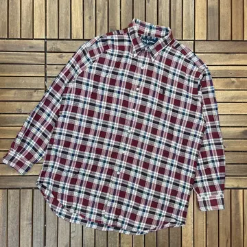 RALPH LAUREN 랄프 로렌 체크 버튼 다운 긴팔 셔츠