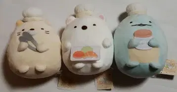 스미코구라시 스미코 빵 교실 나카요시 빵 만들기 봉제 인형 2+1종
