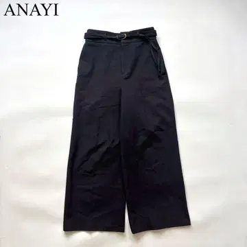 ANAYI 아나이 컴팩트 스트레치 벨트 포함 팬츠 하이 웨스트