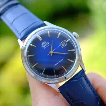 ORIENT Bambino gen 4 자동 감기 손목시계 파랑