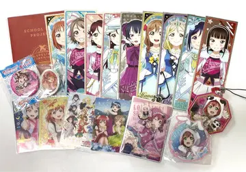 러브라이브 선샤인 Aqours 씰 카드 아크링 키링 캔뱃지