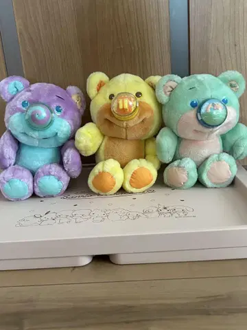[ 3개 세트 ] 1987년 Nosy bear 노지 베어 봉제 인형