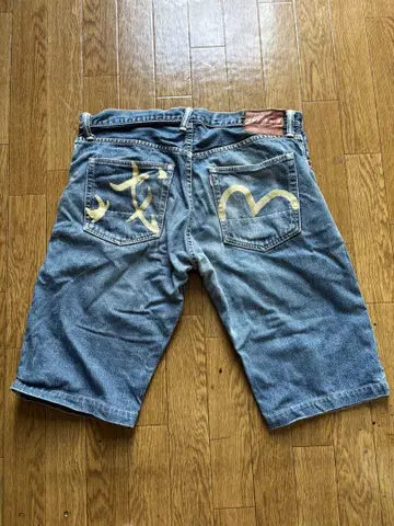 EVISU 데님 숏팬츠