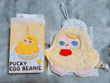 POPMART PUCKY EGG BEANIE 핸드 타월 시크릿