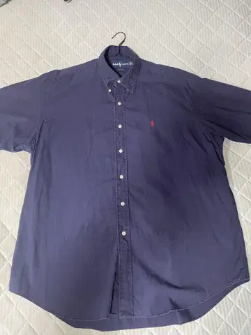 Ralph Lauren 다크 퍼플 반팔 셔츠 XL