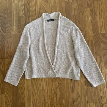 DAMA collection 린넨 실크 볼레로 가디건 긴팔