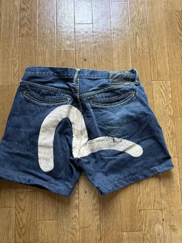 EVISU 데님 숏 팬츠