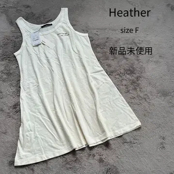 Heather 헤더 미사용 새상품 롱 탱크탑 F 로고