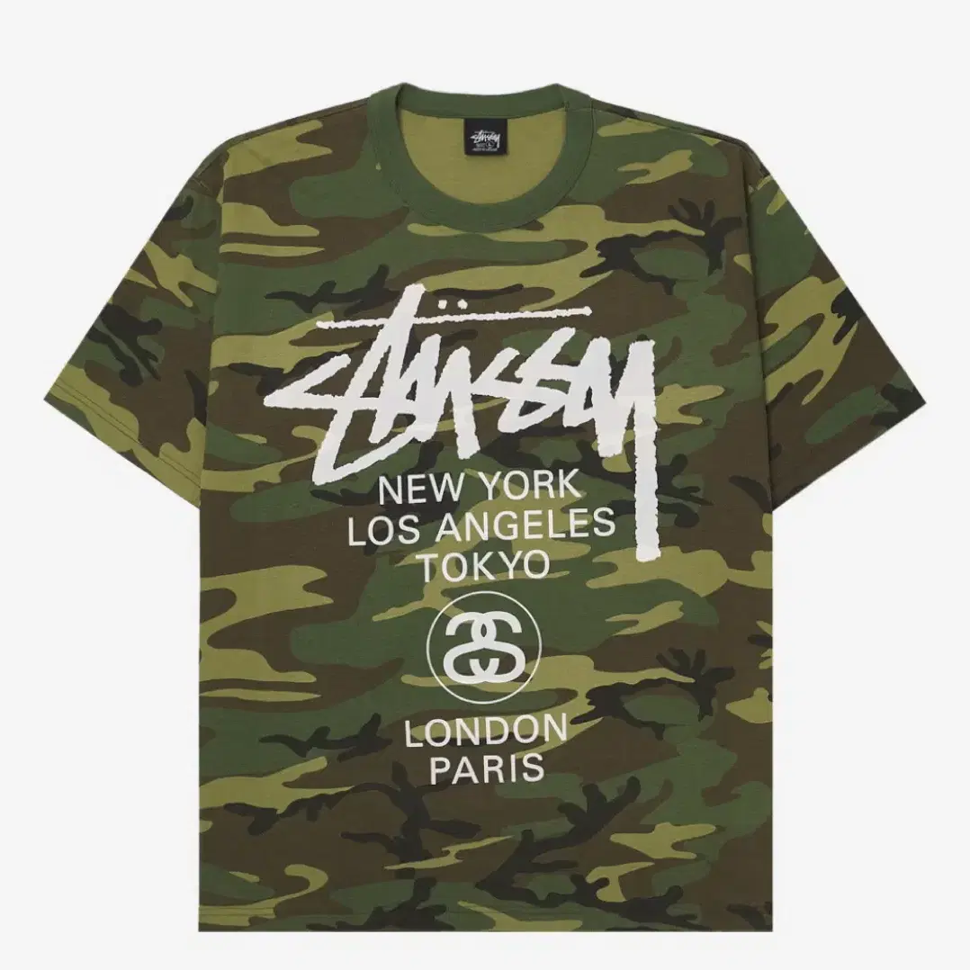 STUSSY | 스투시 Stussy worldtour T-shirt Camo 2025 on