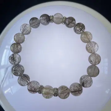 루틸 쿼츠 9mm 팔찌 내경 16
