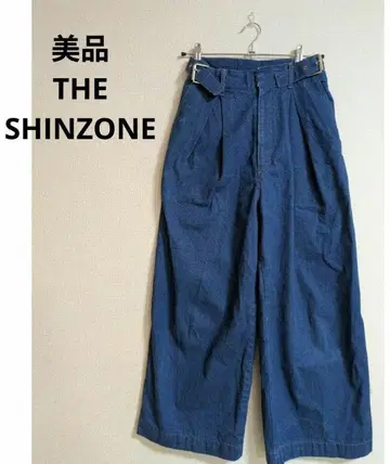 새상품급 The Shinzone 더 신존 데님 와이드 팬츠 배기 팬츠