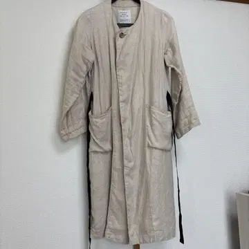 grandma mama daughter 노카라 린넨 코트