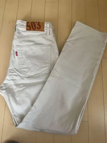EDWIN 503 화이트 데님 청바지