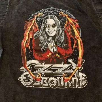미사용 새상품 오지 오즈본 티셔츠 블랙 밴드 티셔츠 OZZY ROCK T