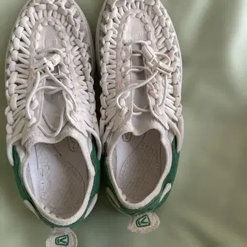 KEEN 캐주얼 스니커즈 화이트/그린