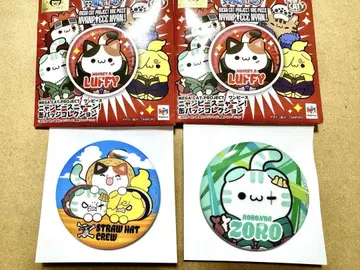 ONEPIECE 냥피스 냥 캔뱃지 루피 조로 상디 세트