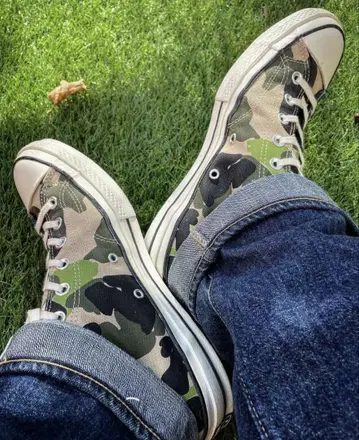 새상품급 CONVERSE ct70 83 카모 카모 패턴 28cm 하이컷