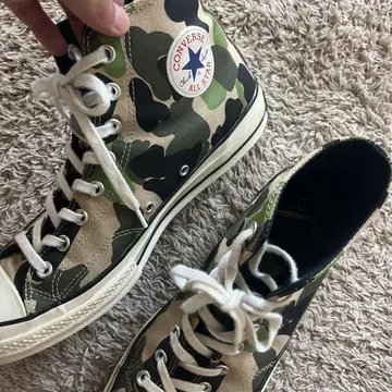 새상품급 CONVERSE ct70 83 카모 카모 패턴 28cm 하이컷