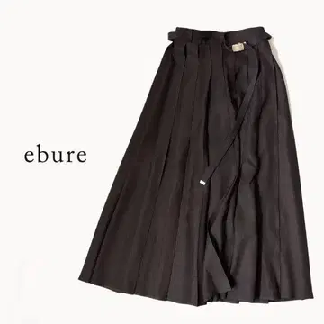 24ss 에브르 ebure 스커트 린넨 아세테이트 플리츠 스커트