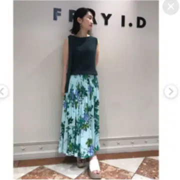 프레이 아이디 리본 개더 셔링 스커트