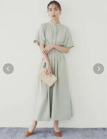 COTORICA WOMEN 린넨 라이크 허리 턱 원피스 M 사이즈