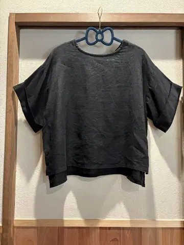 fog linen work 백 리본 린넨 상의