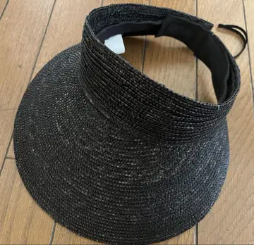 선바이저 밀짚모자 블랙