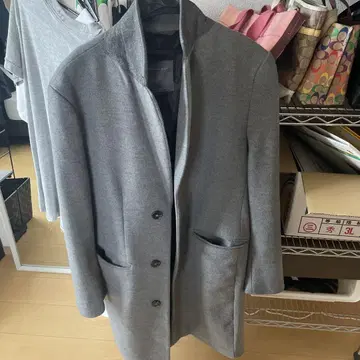 자라 맨 그레이 체스터 코트