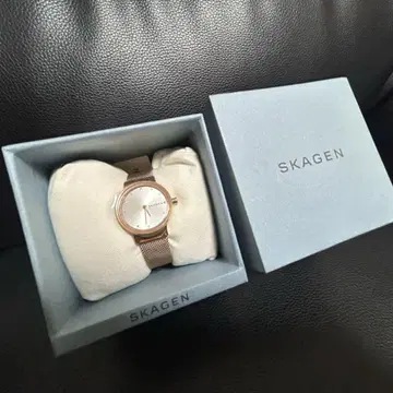 SKAGEN 스카겐 아날로그 손목시계 로즈 골드