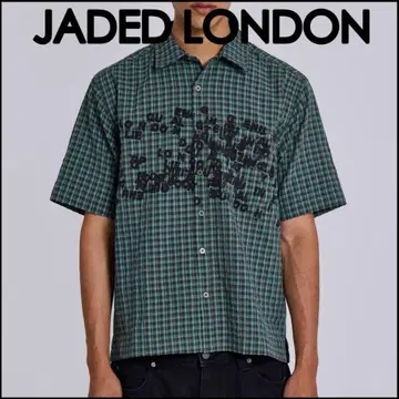 Jaded London Green Typo Shirt S