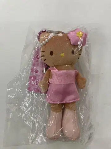 헬로키티 봉제 인형 핑크 드레스