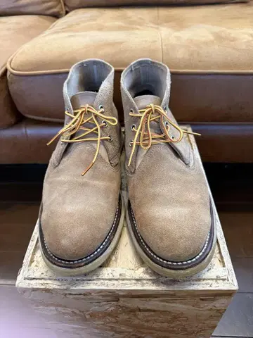 Red Wing 3143 베이지 처카 부츠 10D
